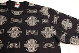 FREEWHEELERS / "MOTOR PSYCLONE ALL OVER PRINT" SET-IN LONG SLEEVE T-SHIRT (#2225028,SHADY BLACK)