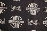 FREEWHEELERS / "MOTOR PSYCLONE ALL OVER PRINT" SET-IN LONG SLEEVE T-SHIRT (#2225028,SHADY BLACK)