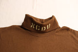 FREEWHEELERS / "N.C.D.U. 7TH NBB" TURTLENECK LONG SLEEVE SHIRT (#2035003,BROWN)