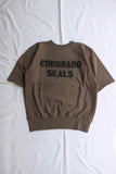 FREEWHEELERS / "NAVAL AMPHIBIOUS BASE CORONADO" SIDEWAYS SERIES SET-IN SHORT SLEEVE SWEAT SHIRT (#2224004,MASS GRAY)