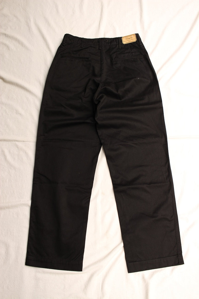 WORKERS / Officer Trousers Vintage Fit Type 2 (Black Chino 