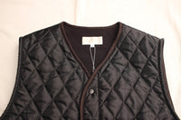 Soglia / Quilting Fleece Vest (Black)
