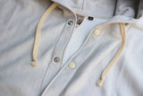 FREEWHEELERS / SIDEWAYS SERIES SET-IN SLEEVE SNAP BUTTON FRONT SWEAT PARK (#2224006,LIGHT GRAY)