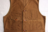 FREEWHEELERS / STRAW BOSS VEST (#1621020,YARN-DYED BRONZE)