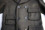 FREEWHEELERS / "Stieglitz" DOUBLE BREASTED COAT (#1231023,GRAINED DARK GREEN)