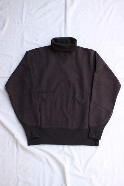 FREEWHEELERS / "TURTLE NECK SWEAT SHIRT" SPECIAL HEAVY WEIGHT (#2234007,JET BLACK × SOOT BLACK)