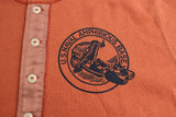 FREEWHEELERS / "U.S.NAVAL AMPHIBIOUS BASE" HENLEY NECK LONG SLEEVE SHIRT (#2235002,OLD ROSE)