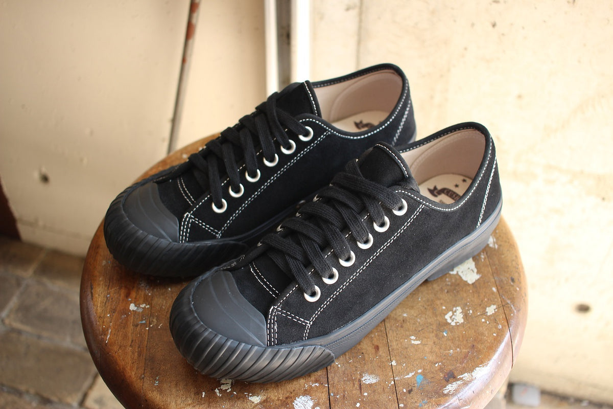 しゅうぺー② Cushman / WW2 LOW CUT SNEAKER COW SUEDE (29242,BLACK