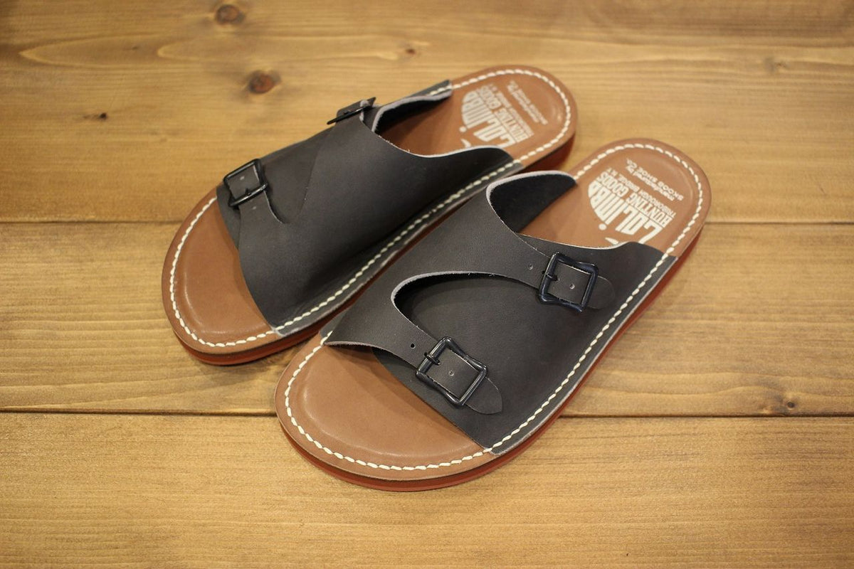 COLIMBO / PARK LODGE CAMP SITE LEATHER SANDALS (ZU-0700,GRAY