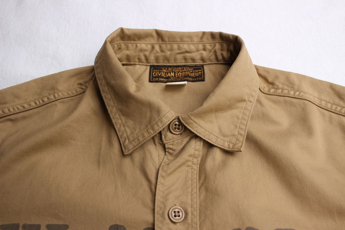 フリーホイラーズUnion Special Muroc Dry Lake シャツ FREEWHEELERS / MILITARY UTILITY SHORT SLEEVE SHIRT 