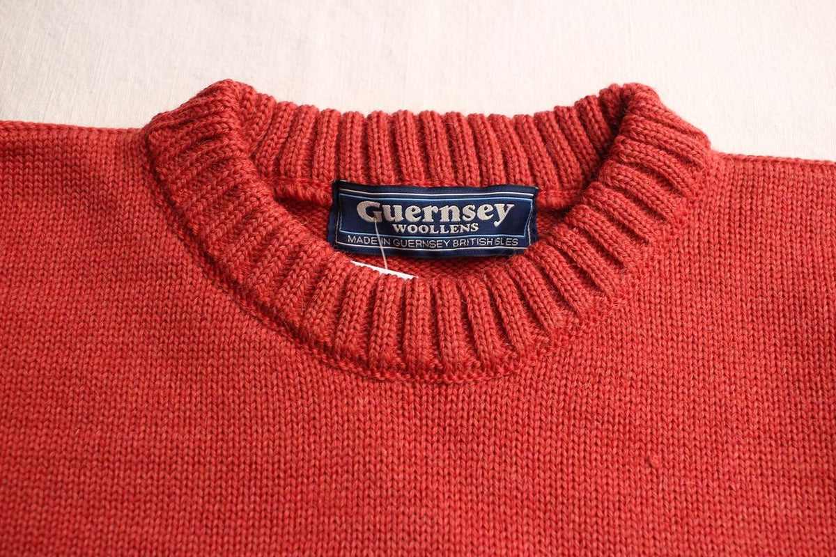 【アウトレット☆送料無料】 GUERNSEY RED (BRETON PULLOVER GUERNSEY CREW / WOOLLENS トップス