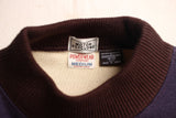 FREEWHEELERS / "#13" COTTON RAYON DOUBLE FACE SWEAT SHIRT (#2534015,FADE NAVY × JET BLACK × STRAW)