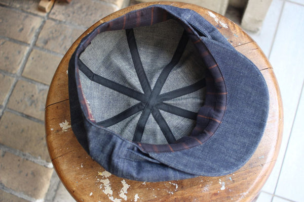 帽子 ADJUSTABLE COSTUME CASQUETTE ADJUSTABLE COSTUME / 20's Style Casquette (AC-071A,INDIGO