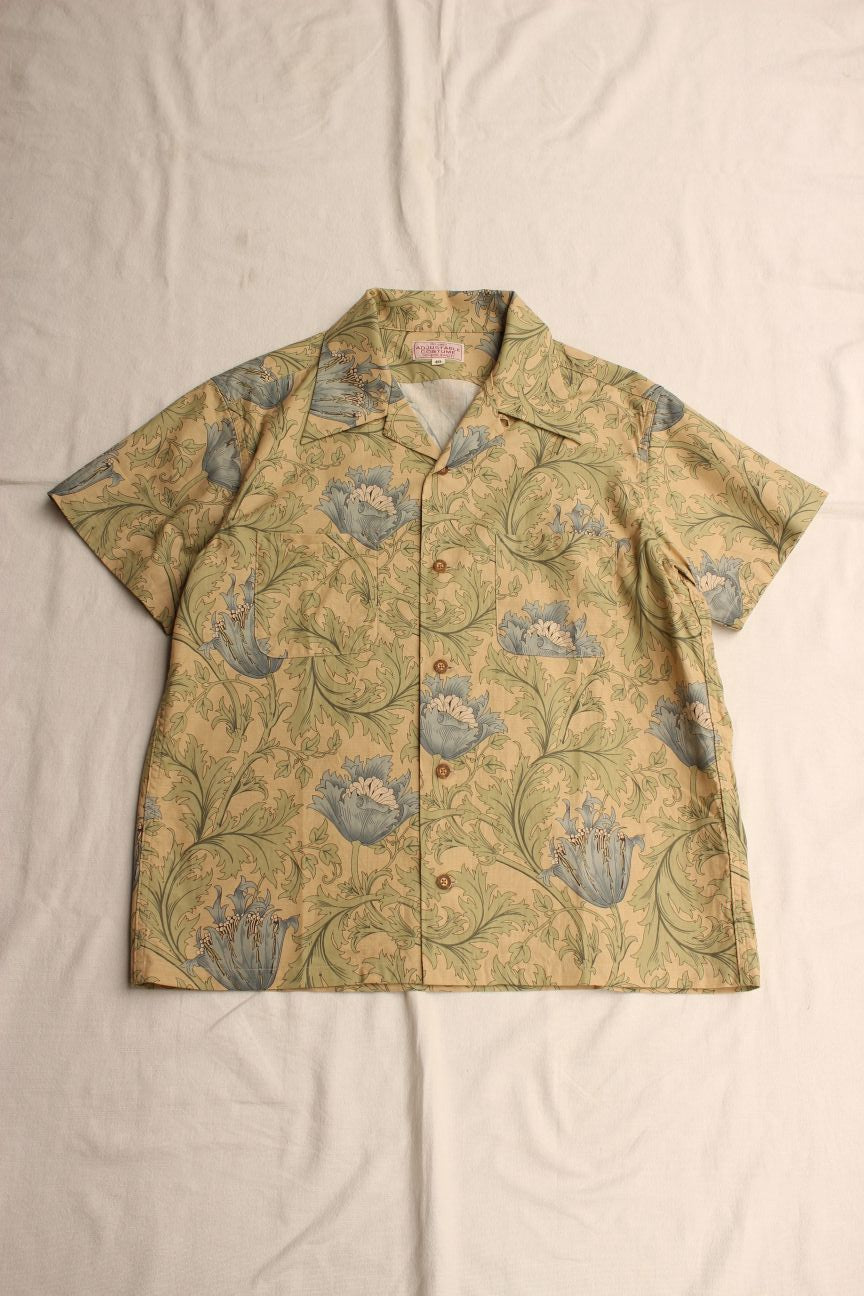 優里　Patterned Open Collar Shirt 特典付き！ OPEN COLLAR S/S SHIRTS(1 IVORY): URU TOKYO: MENS｜CONZ