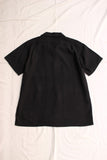 ADJUSTABLE COSTUME / RAYON TWILL S/S OPEN SHIRT (AS-114,BLACK)