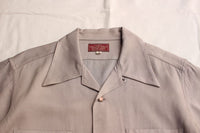 ADJUSTABLE COSTUME / RAYON TWILL S/S OPEN SHIRT (AS-114,GRAY)