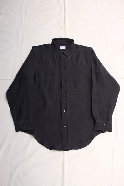 FAR EAST MANUFACTURING / BD SHIRT, LINEN (NAVY)