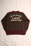 FREEWHEELERS / "BIRNER LAKES MODIFIED" ATHLETIC SWEAT SHIRT (#2534008,DARK OLIVE DRAB × OLD BROWN)