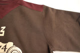 FREEWHEELERS / "BIRNER LAKES MODIFIED" ATHLETIC SWEAT SHIRT (#2534008,DARK OLIVE DRAB × OLD BROWN)