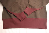 FREEWHEELERS / "BIRNER LAKES MODIFIED" ATHLETIC SWEAT SHIRT (#2534008,DARK OLIVE DRAB × OLD BROWN)