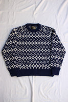 COLIMBO / BLANCA HAND KNITTED SWEATER (ZZ-0800,NAVY)