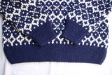 COLIMBO / BLANCA HAND KNITTED SWEATER (ZZ-0800,NAVY)