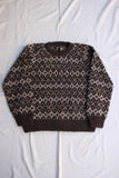 COLIMBO / BLANCA HAND KNITTED SWEATER (ZZ-0800,BARK BROWN)