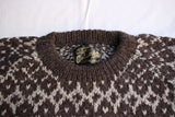 COLIMBO / BLANCA HAND KNITTED SWEATER (ZZ-0800,BARK BROWN)