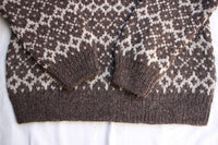 COLIMBO / BLANCA HAND KNITTED SWEATER (ZZ-0800,BARK BROWN)