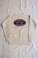 FREEWHEELERS / "BONNEVILLE" DOUBLE V SWEAT SHIRT (#2434005,DRY CREAM)