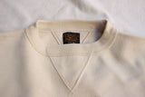 FREEWHEELERS / "BONNEVILLE" DOUBLE V SWEAT SHIRT (#2434005,DRY CREAM)