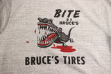 FREEWHEELERS / "BRUCE'S TIRES" CREW NECKED SWEAT SHIRT (#2434006,MIX GRAY × GRAINED CHARCOAL GRAY)