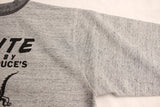 FREEWHEELERS / "BRUCE'S TIRES" CREW NECKED SWEAT SHIRT (#2434006,MIX GRAY × GRAINED CHARCOAL GRAY)