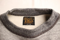 FREEWHEELERS / "BRUCE'S TIRES" CREW NECKED SWEAT SHIRT (#2434006,MIX GRAY × GRAINED CHARCOAL GRAY)