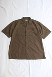 FREEWHEELERS / "BUCKET HEAD" Brucie SHORT SLEEVE SHIRT (#2523008,DARK OLIVE)