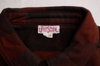 FREEWHEELERS / "Baldy Gus" MECHANIC SHIRT (#2433006,RED BROWN × DARK BROWN × DARK KHAKI OLIVE)