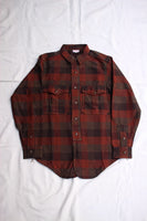 FREEWHEELERS / "Baldy Gus" MECHANIC SHIRT (#2433006,RED BROWN × DARK BROWN × DARK KHAKI OLIVE)