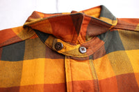 FREEWHEELERS / "Baldy Gus" MECHANIC SHIRT (#2333005,DARK GOLD × DARK ORANGE × DARK OLIVE)