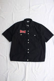 FREEWHEELERS / "ELITE" Benny OPEN-COLLARED SHORT SLEEVE SHIRT (#2423004,RUDE BLACK)