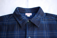 FREEWHEELERS / "Blystone" MECHANIC SHIRT (#2433005,DARK VENETIAN BLUE × DARK NAVY × BEIGE)