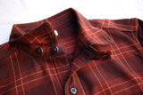 FREEWHEELERS / "Blystone" MECHANIC SHIRT (#2333006,DARK ORANGE RED × CRIMSON × CREAM)