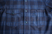 FREEWHEELERS / "Blystone" MECHANIC SHIRT (#2433005,DARK VENETIAN BLUE × DARK NAVY × BEIGE)