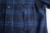 FREEWHEELERS / "Blystone" MECHANIC SHIRT (#2433005,DARK VENETIAN BLUE × DARK NAVY × BEIGE)