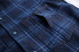 FREEWHEELERS / "Blystone" MECHANIC SHIRT (#2433005,DARK VENETIAN BLUE × DARK NAVY × BEIGE)