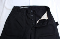 FREEWHEELERS / "CHOPPER BUILDER" CUT-LENGTH WORK TROUSERS (#2422012,BLACK)