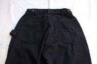 FREEWHEELERS / "CHOPPER BUILDER" WORK TROUSERS (#2432002,YARN-DYED RUDE BLACK)