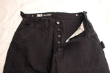 FREEWHEELERS / "CHOPPER BUILDER" WORK TROUSERS (#2532008,YARN-DYED RUDE BLACK)