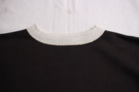 FREEWHEELERS / "CREW NECKED SWEAT SHIRT" SET-IN SLEEVE (#2434003,SOOT BLACK × OATMEAL)