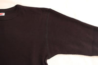 FREEWHEELERS / "CREW NECKED THERMAL" LONG SLEEVE SHIRT (#2435003,BLACK)