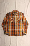 COLIMBO / CROW DOG FLANNEL SHIRT (ZY-0311,ORANGE CHECK)